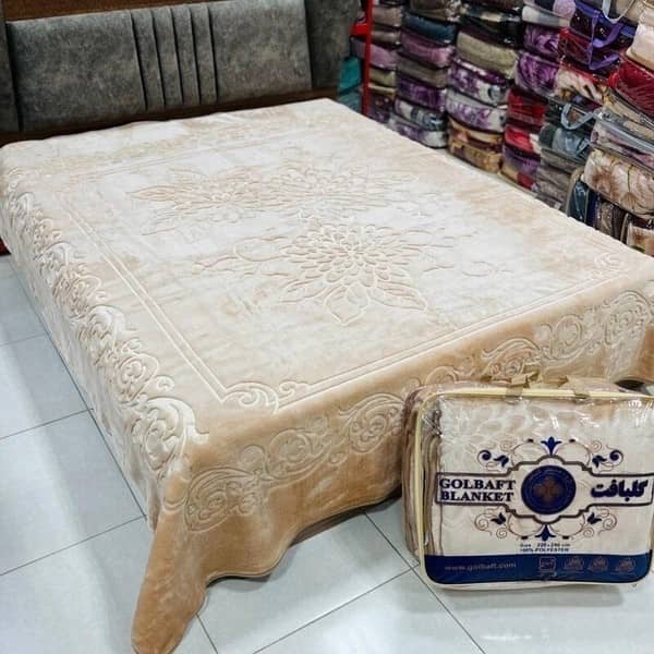 تصویر 4 از پتو گلبافت دو نفره ضخیم بافت مقاوم لطیف